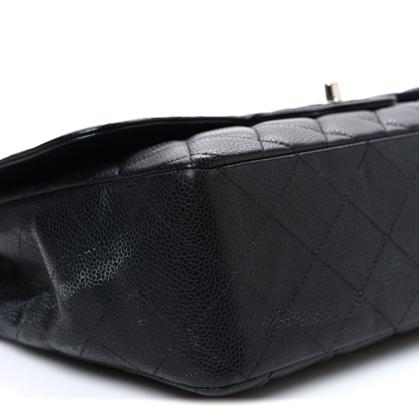 Caviar Quilted Jumbo Single Flap Black