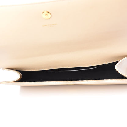 Saint Laurent Grain De Poudre Classic Monogram Cassandre Clutch Nude Powder 7 of 12