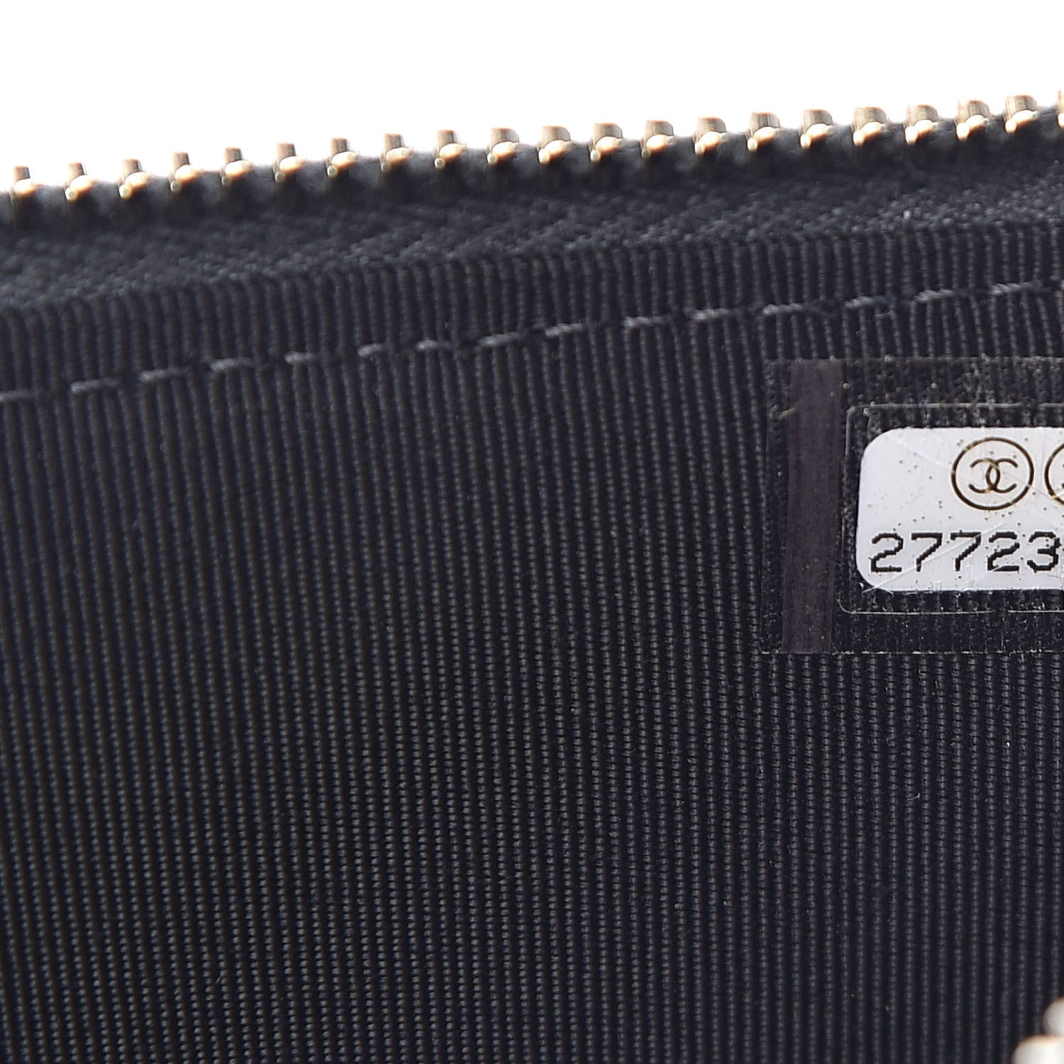 Chanel Iridescent Caviar Quilted Classic Flat Wallet Pouch Black 6 of 8