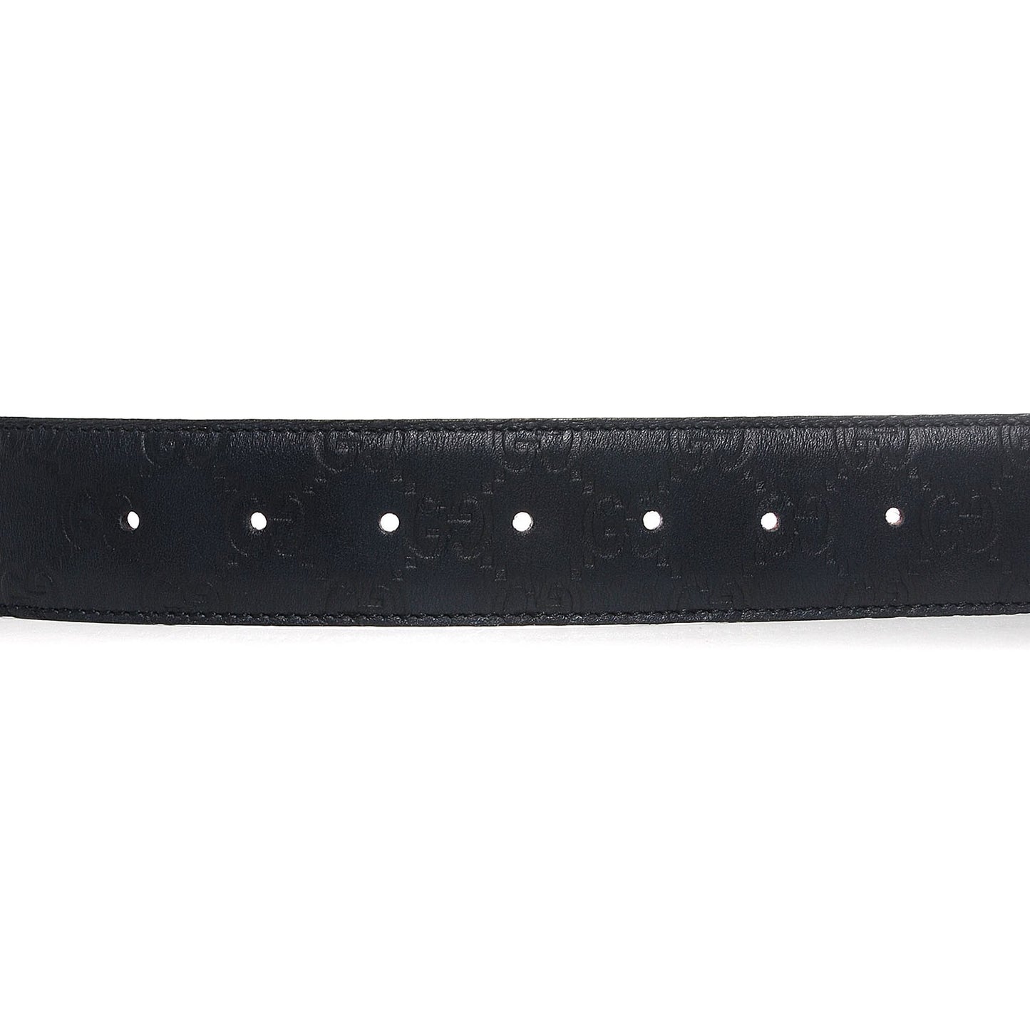 Guccissima Double G Belt 90 36 Navy
