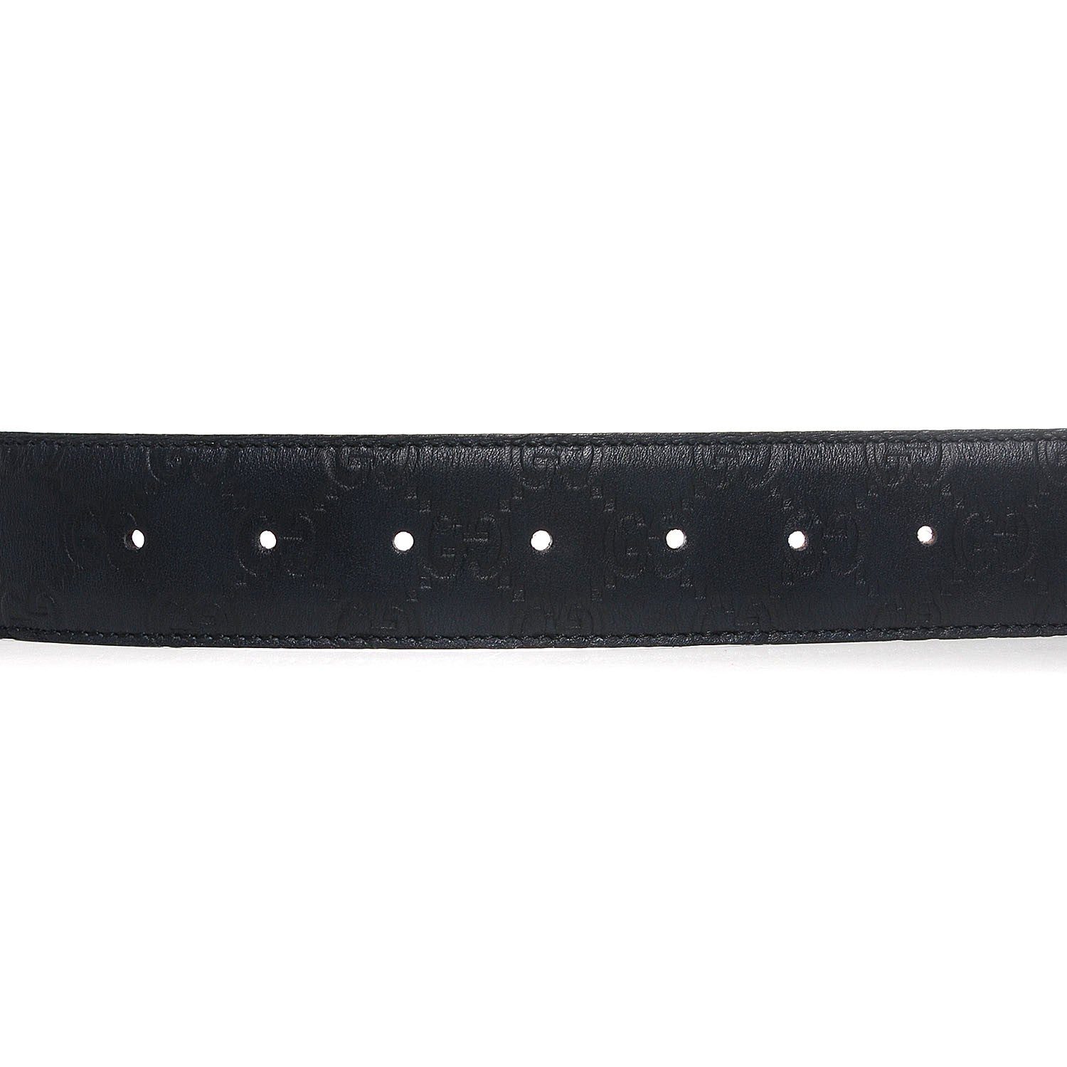 Gucci Guccissima Double G Belt 90 36 Navy 6 of 6