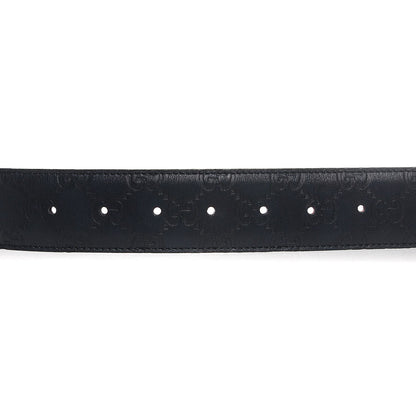 Gucci Guccissima Double G Belt 90 36 Navy 6 of 6