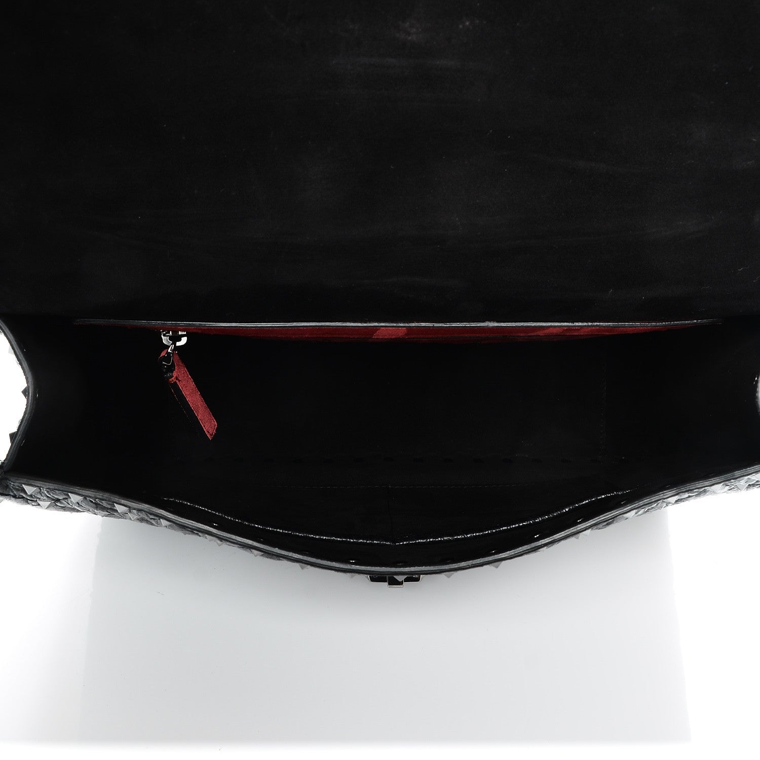 Valentino Garavani Lambskin Large Rockstud Spike Shoulder Bag Black 5 of 6