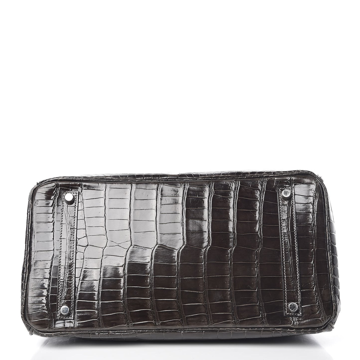 Shiny Porosus Crocodile Birkin 35 Graphite