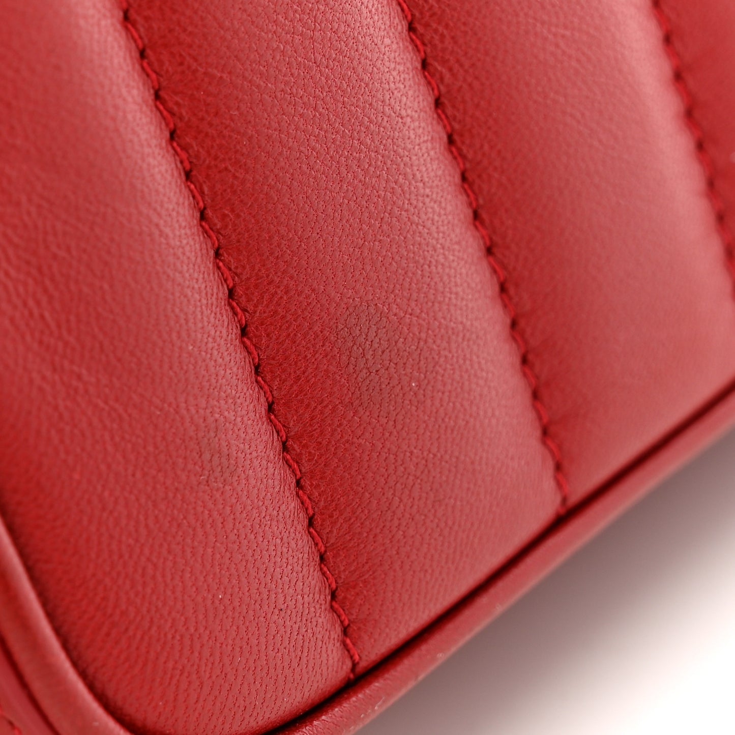 Lambskin Matelasse Monogram Medium Vicky Chain Bag Rouge Eros