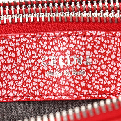 Celine Goatskin Small Trio Crossbody Bag Scarlet 7 of 10