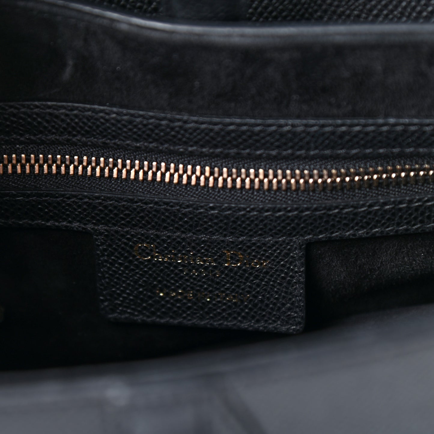 Grained Calfskin Saddle Bag Black