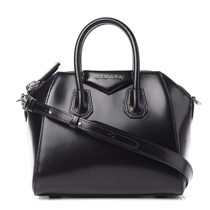 Givenchy Shiny Lord Calfskin Mini Antigona Black 1 of 8