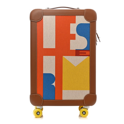 Hermes Canvas Taurillon Regate RMS Rolling Trolley Luggage Multicolor 1 of 10