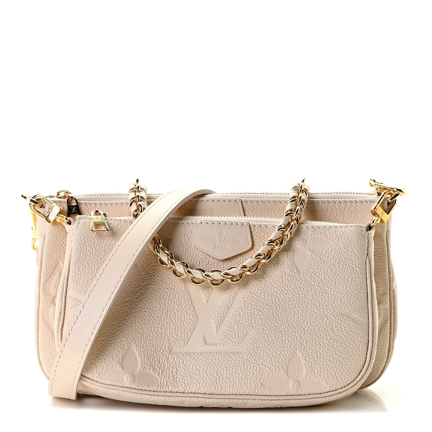 Louis Vuitton Empreinte Monogram Giant Multi Pochette Accessories Cream 1 of 12