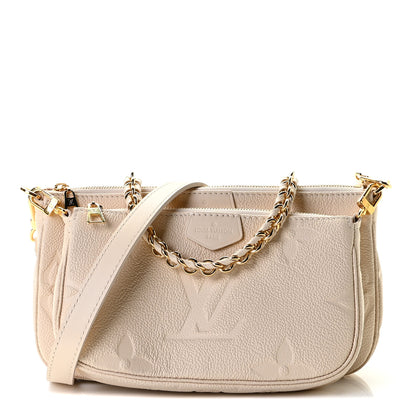 Louis Vuitton Empreinte Monogram Giant Multi Pochette Accessories Cream 1 of 12