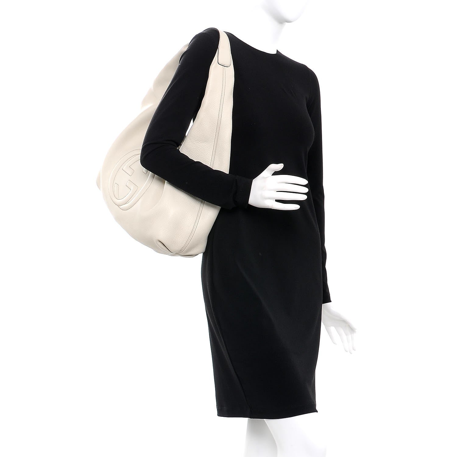 Gucci Cellarius Calfskin Soho Hobo Mystic White 2 of 8