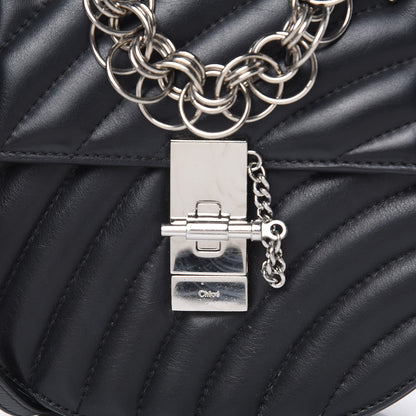 Chloe Calfskin Quilted Mini Drew Bijou Shoulder Bag Black 11 of 15