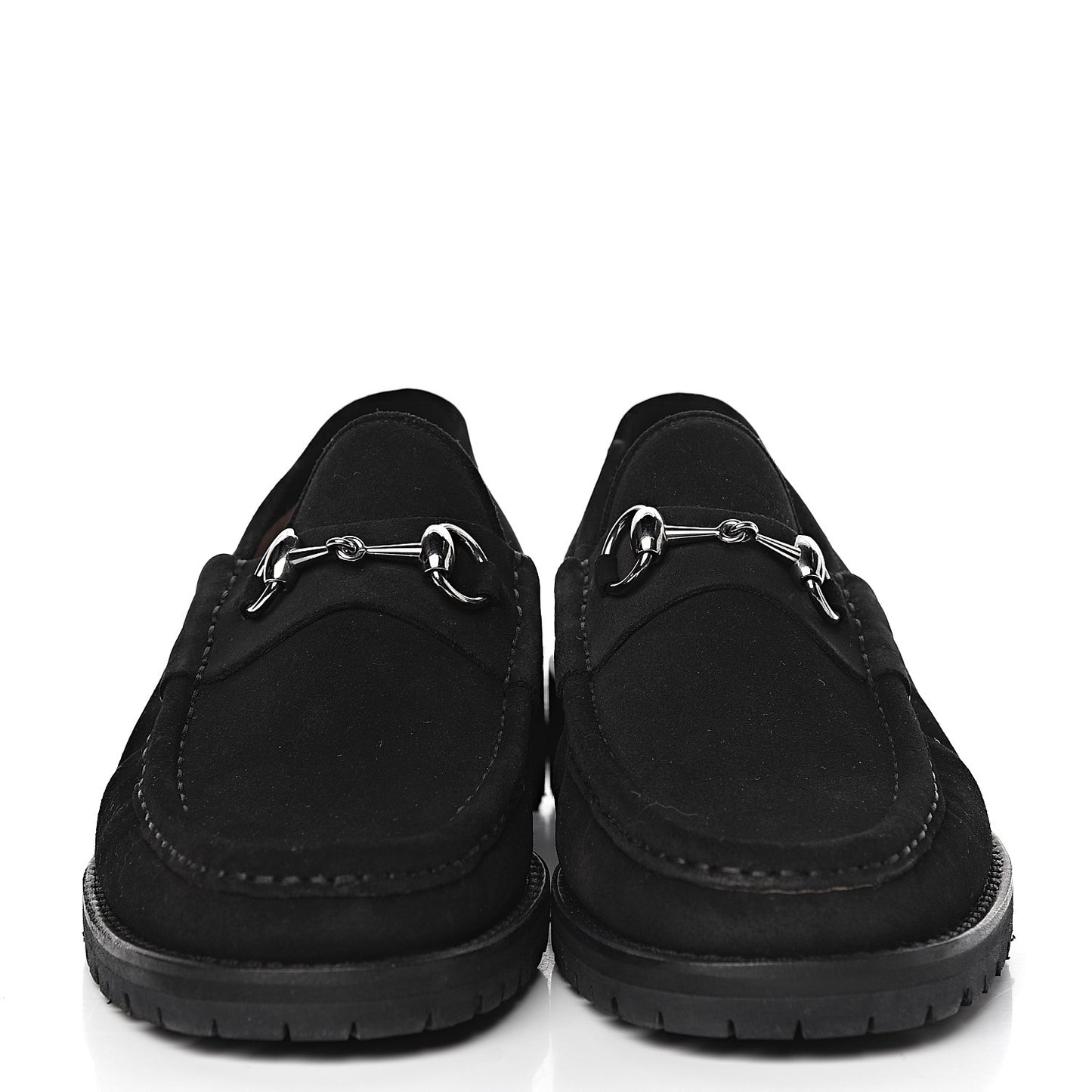 Suede Mens Horsebit Loafers 8.5 Black