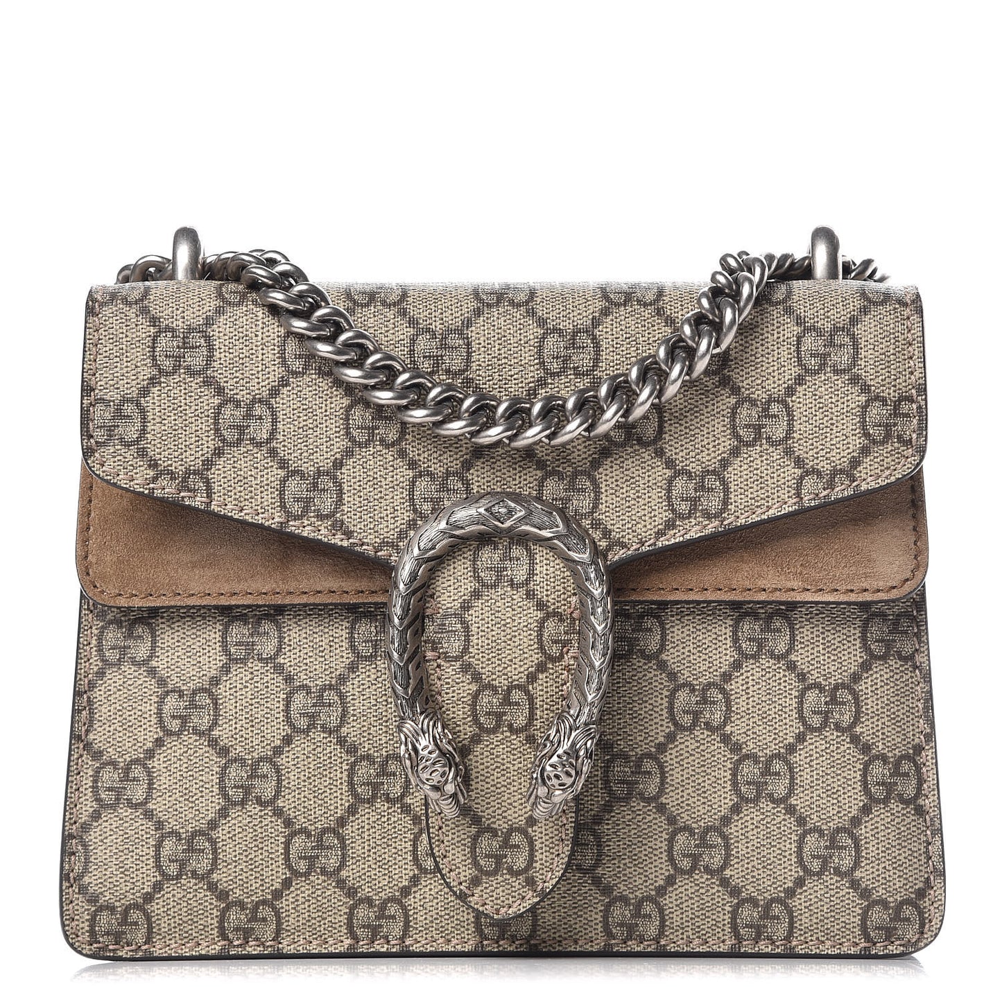 GG Supreme Monogram Mini Dionysus Shoulder Bag Taupe