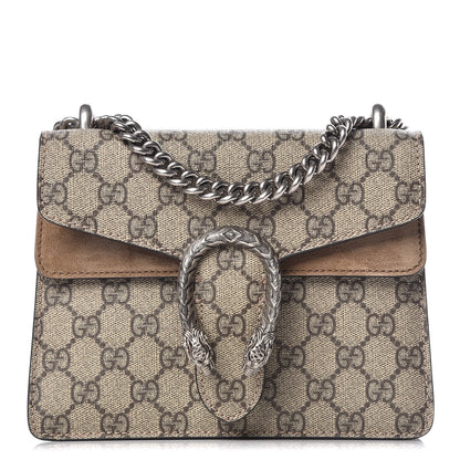 Gucci GG Supreme Monogram Mini Dionysus Shoulder Bag Taupe 1 of 9