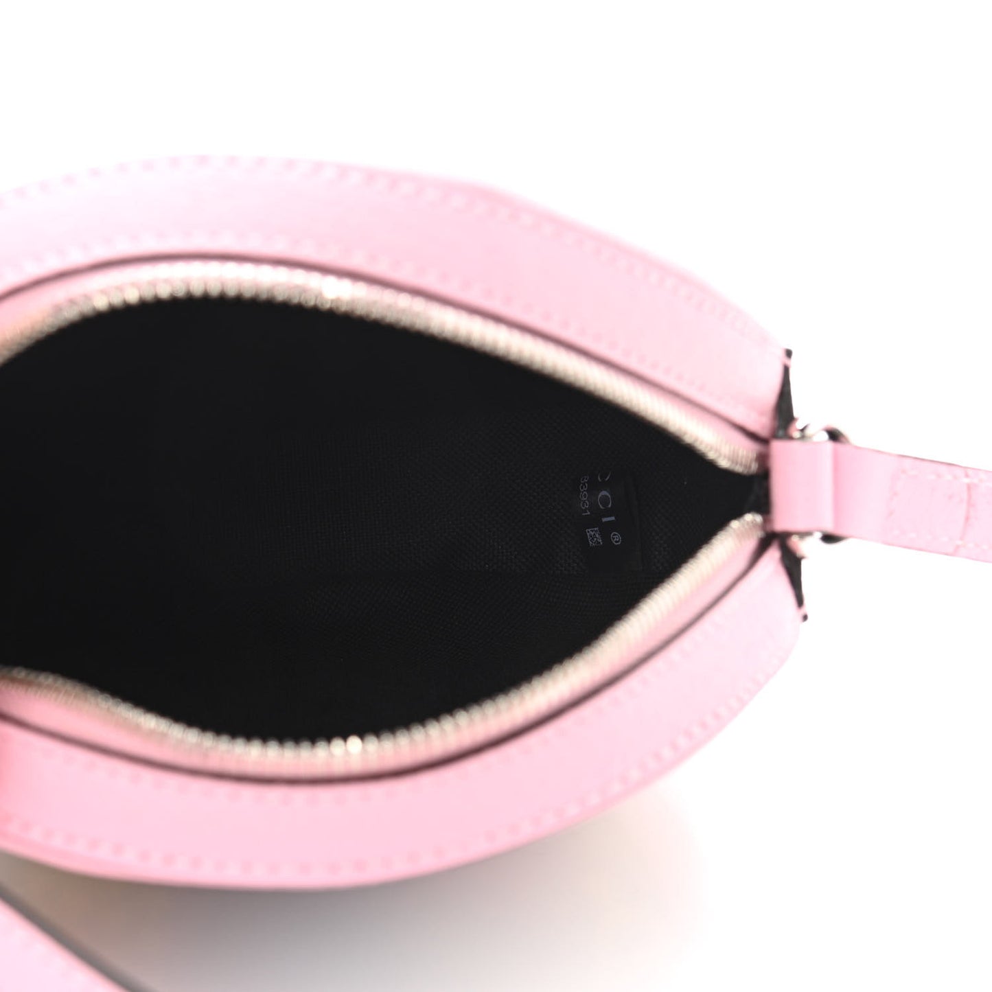 GG Supreme Monogram Psychedelic Round Shoulder Bag Black Multicolor Sugar Pink