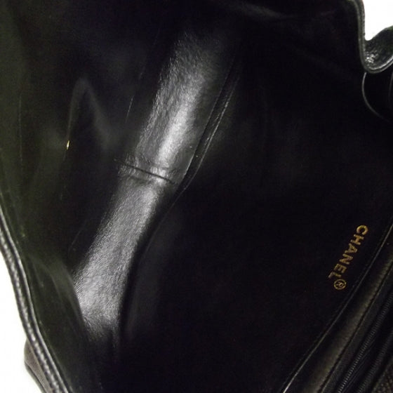 Vintage Caviar Mademoiselle JUMBO Flap Black