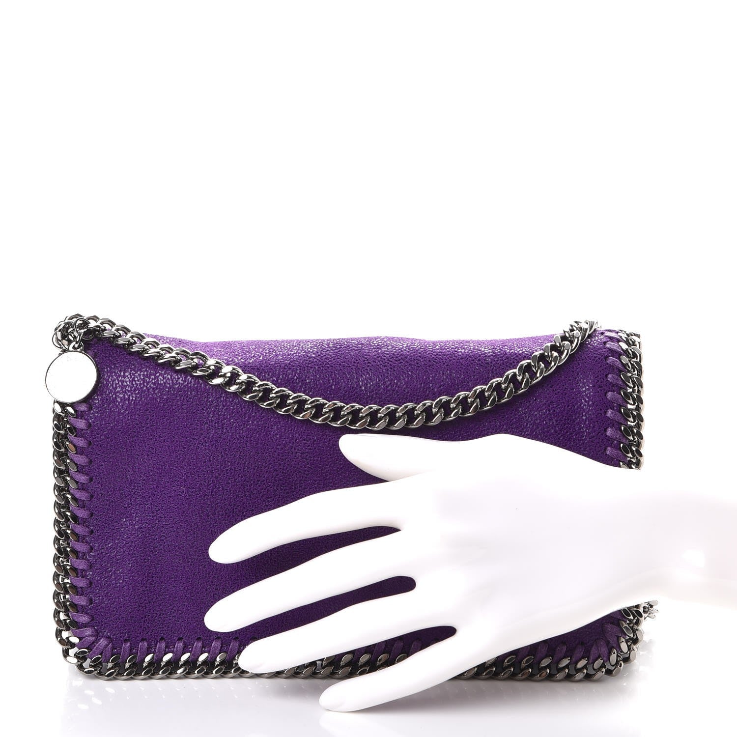 Stella McCartney Shaggy Deer Falabella Crossbody Bright Purple 3 of 8