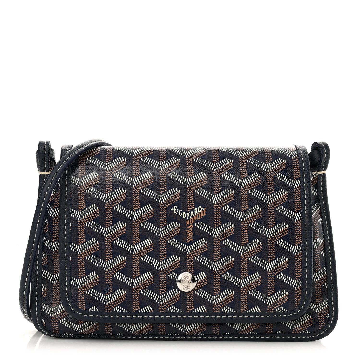 Goyard Goyardine Plumet Wallet Clutch Navy 1 of 11