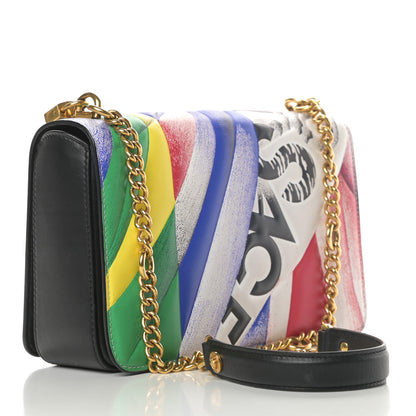 Versace Nappa The Clash Print Tribute Shoulder Bag Black Multicolor 3 of 10