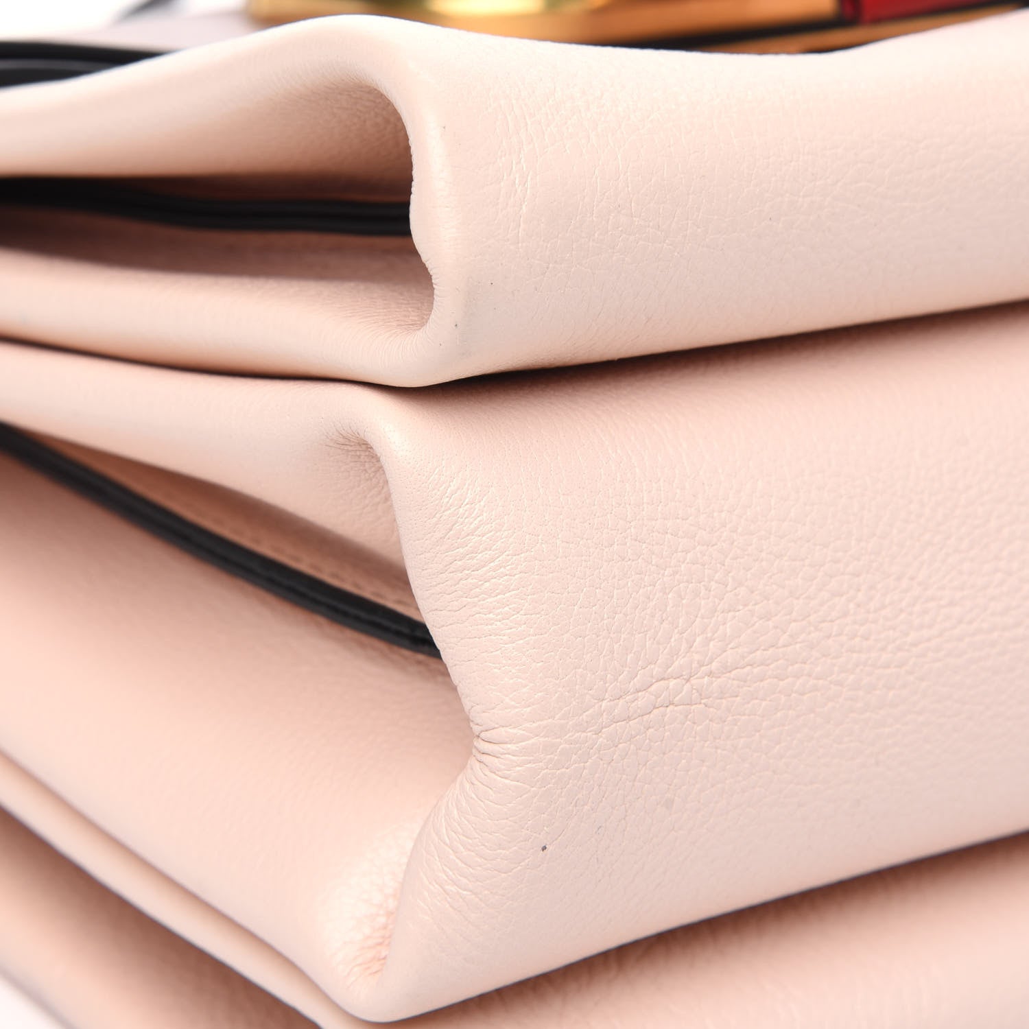 Valentino Garavani Smooth Calfskin Small VRing Crossbody Bag Rose Cannelle Light Ivory Cerise 13 of 23