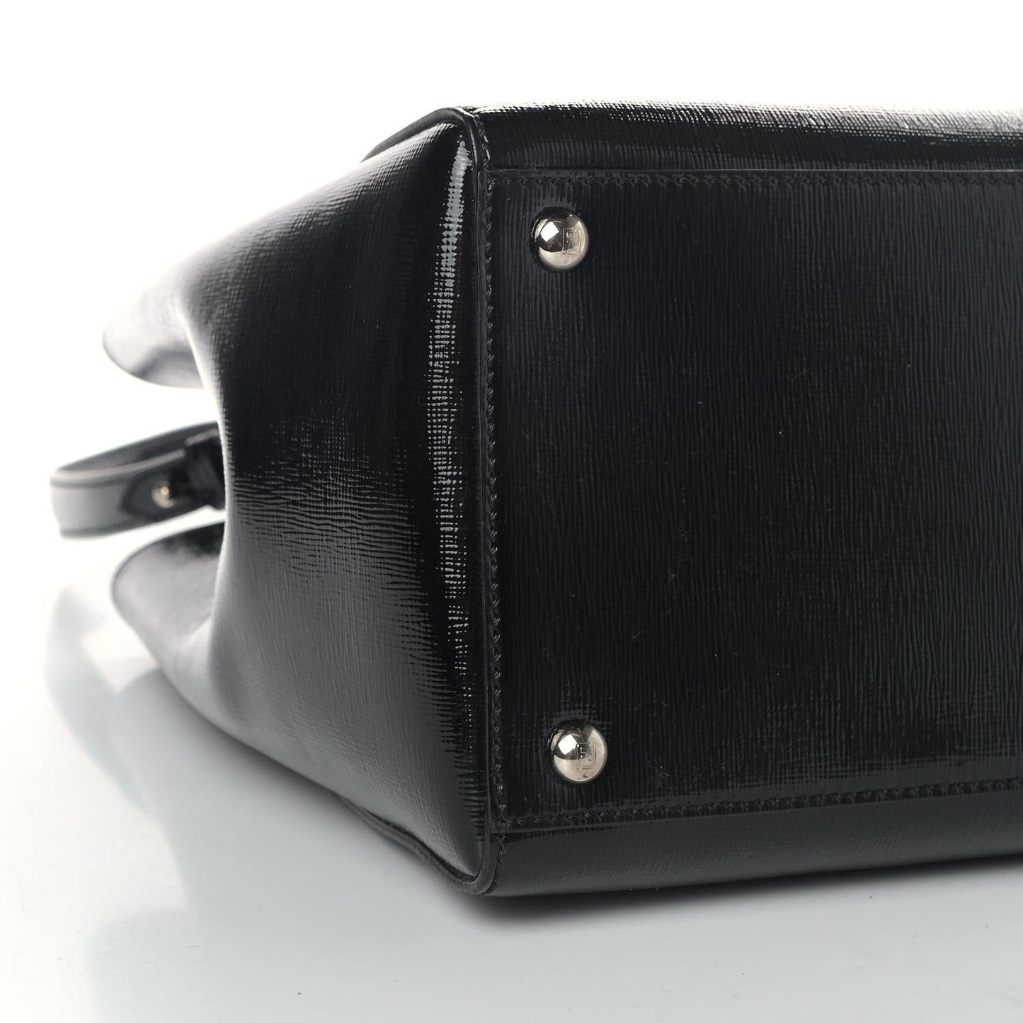 Patent Vitello Elite Regular 2Jours Tote Black
