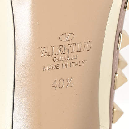 Valentino Garavani Nappa Rockstud Ankle Strap 100mm Pumps 40.5 Light Ivory Poudre 6 of 7