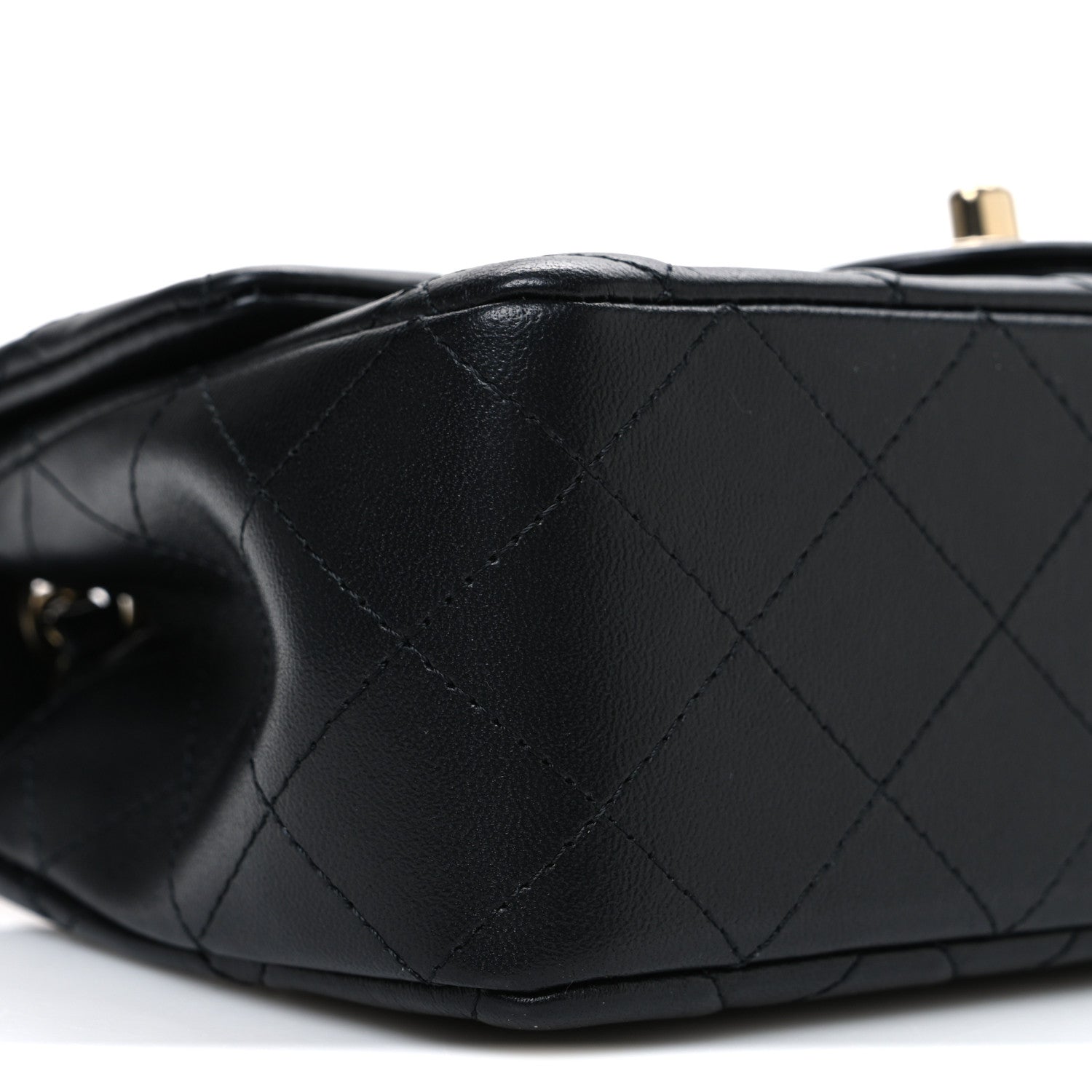 Chanel Lambskin Quilted Mini Rectangular Flap Black 9 of 11