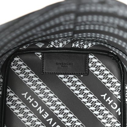 Givenchy Smooth Calfskin Wing Shopper Tote Black White 7 of 12