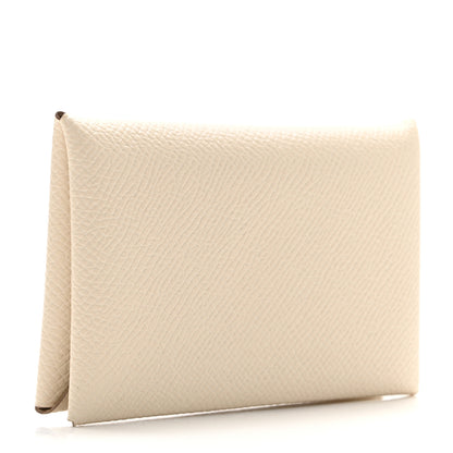 Hermes Epsom Calvi Card Case Beton 3 of 7