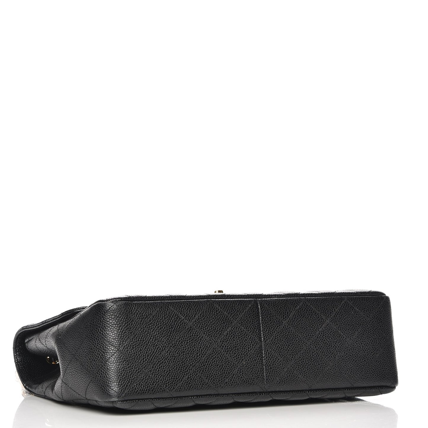 Caviar Quilted Jumbo Single Flap Black