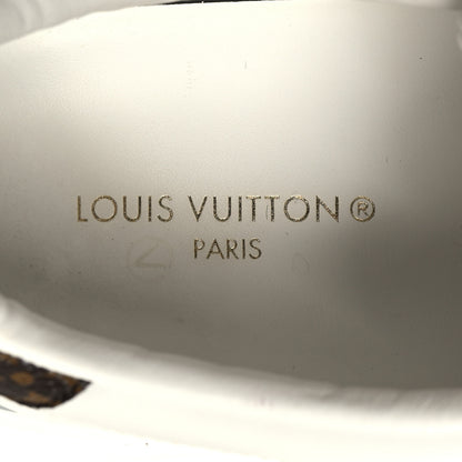 Louis Vuitton Calfskin Monogram Debossed Time Out Sneakers 40 White Silver 9 of 9