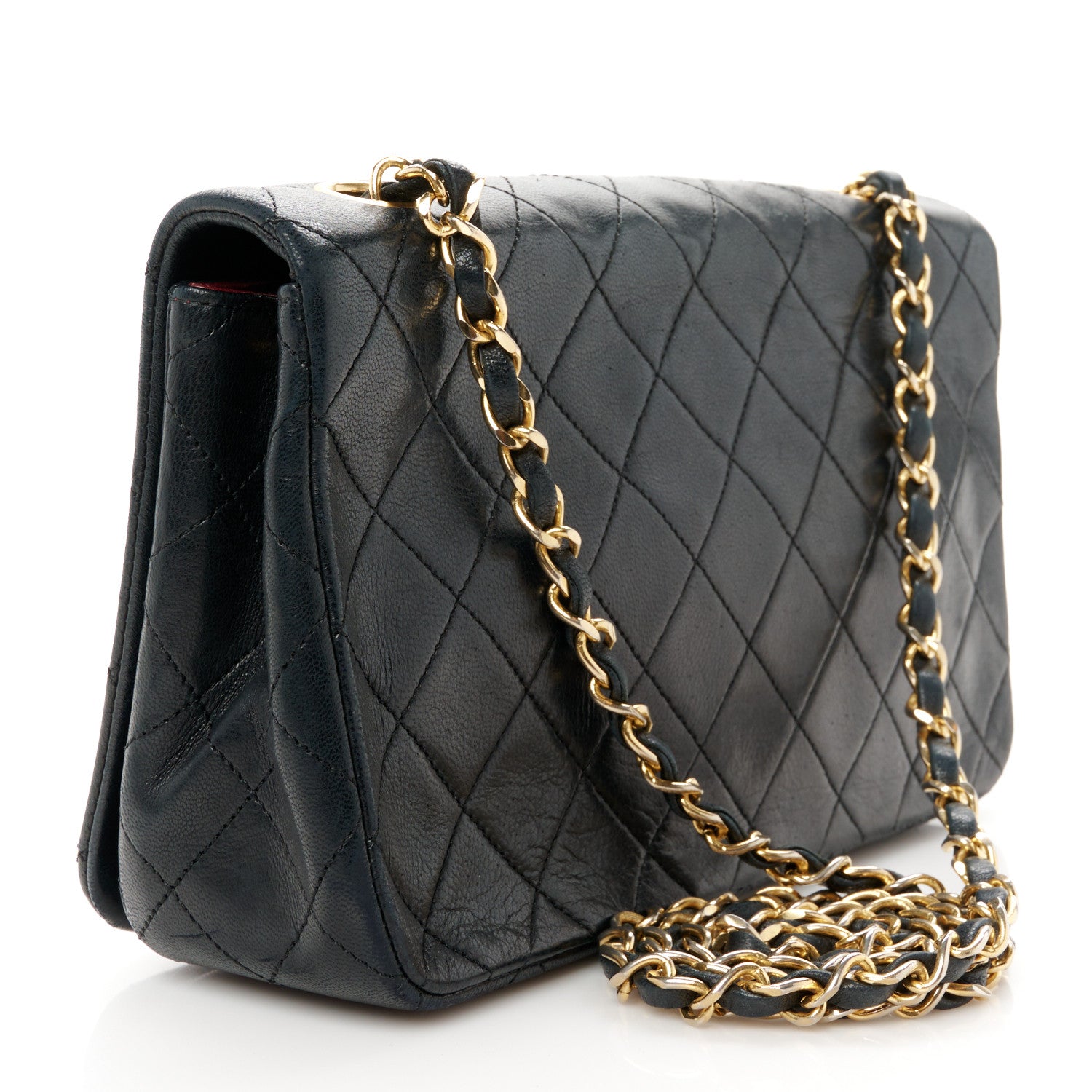Chanel Lambskin Quilted Small Single Flap Bag Black 3 of 12