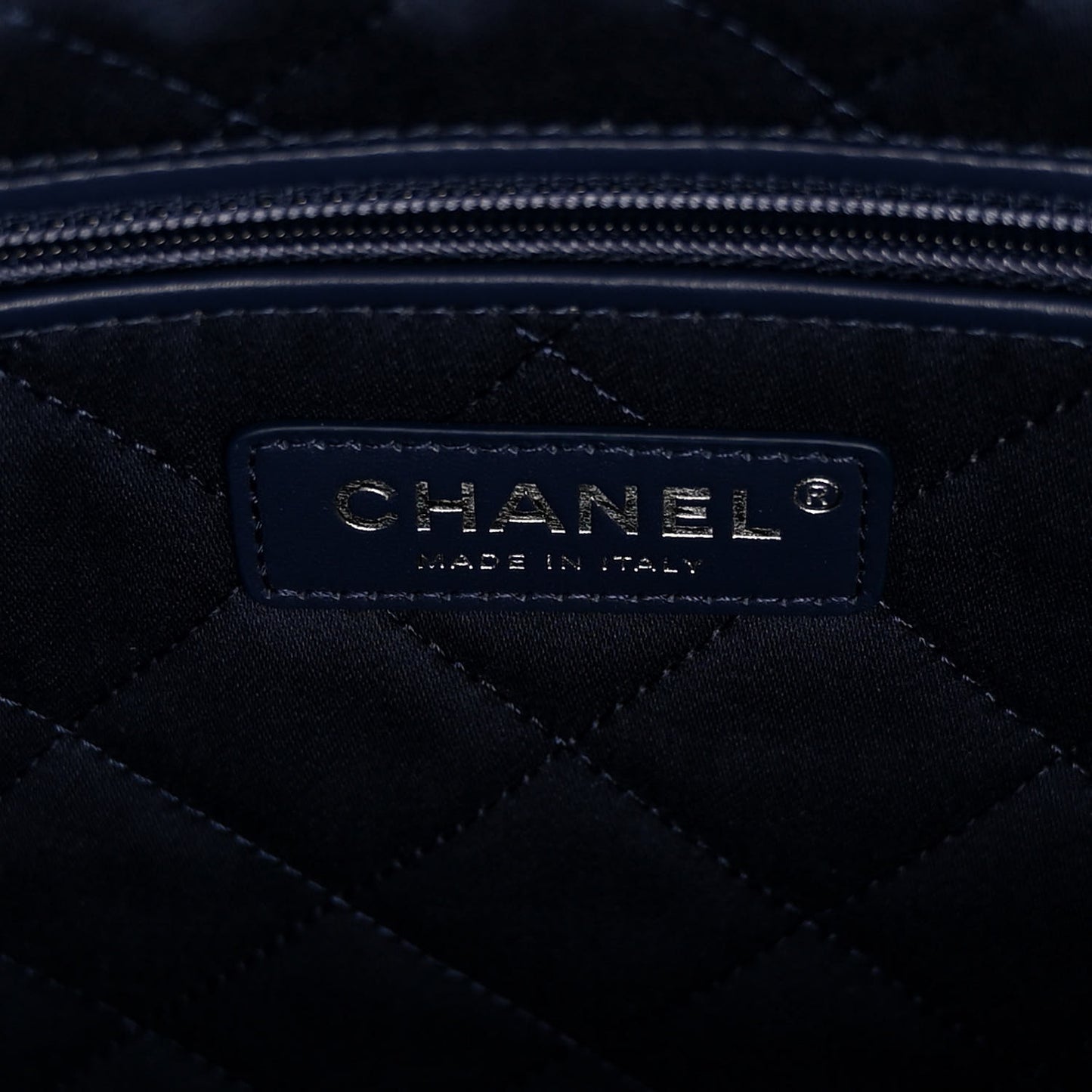 Denim Quilted Stitched Small Chanel 22 Blue