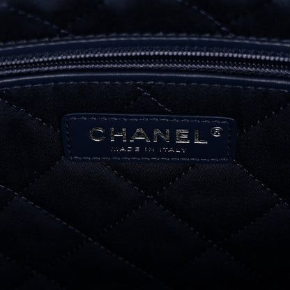 Chanel Denim Quilted Stitched Small Chanel 22 Blue 7 of 11