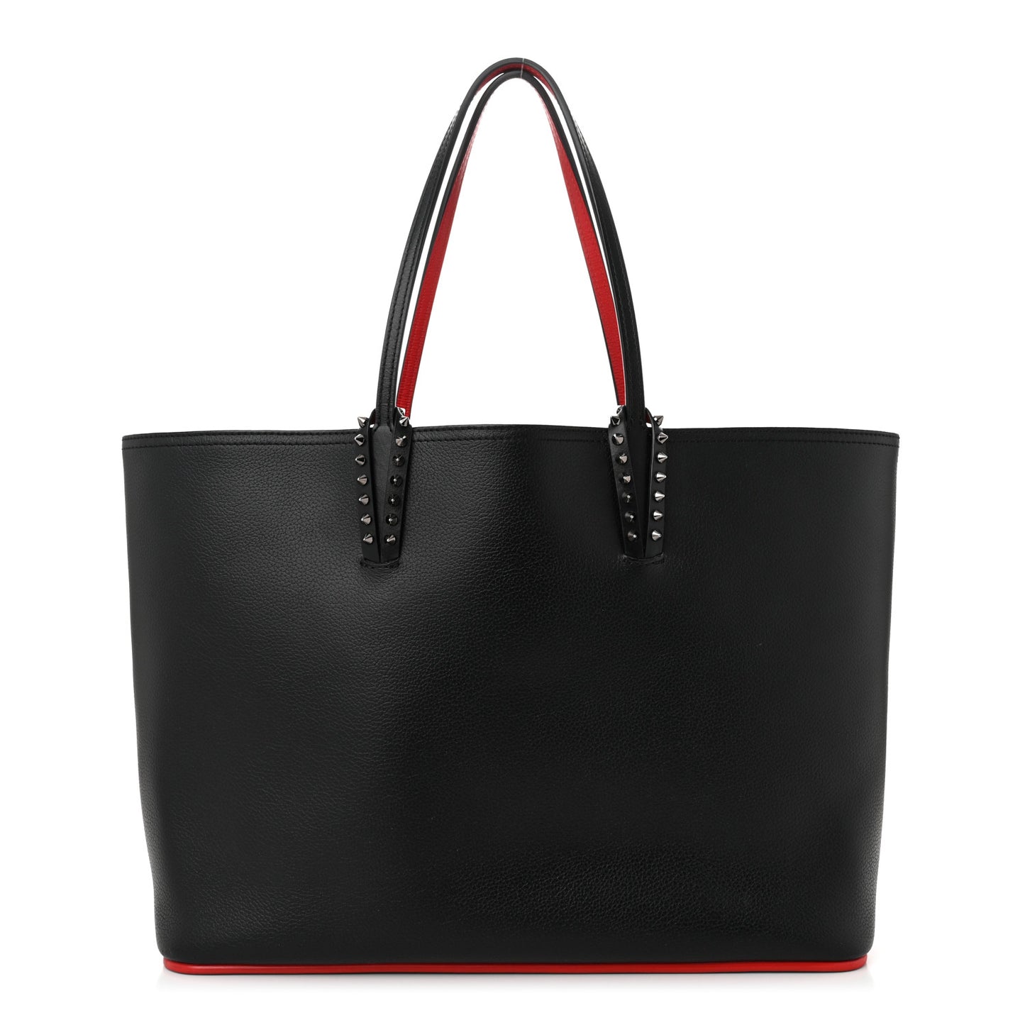 Calfskin Spikes East West Cabata Tote Black