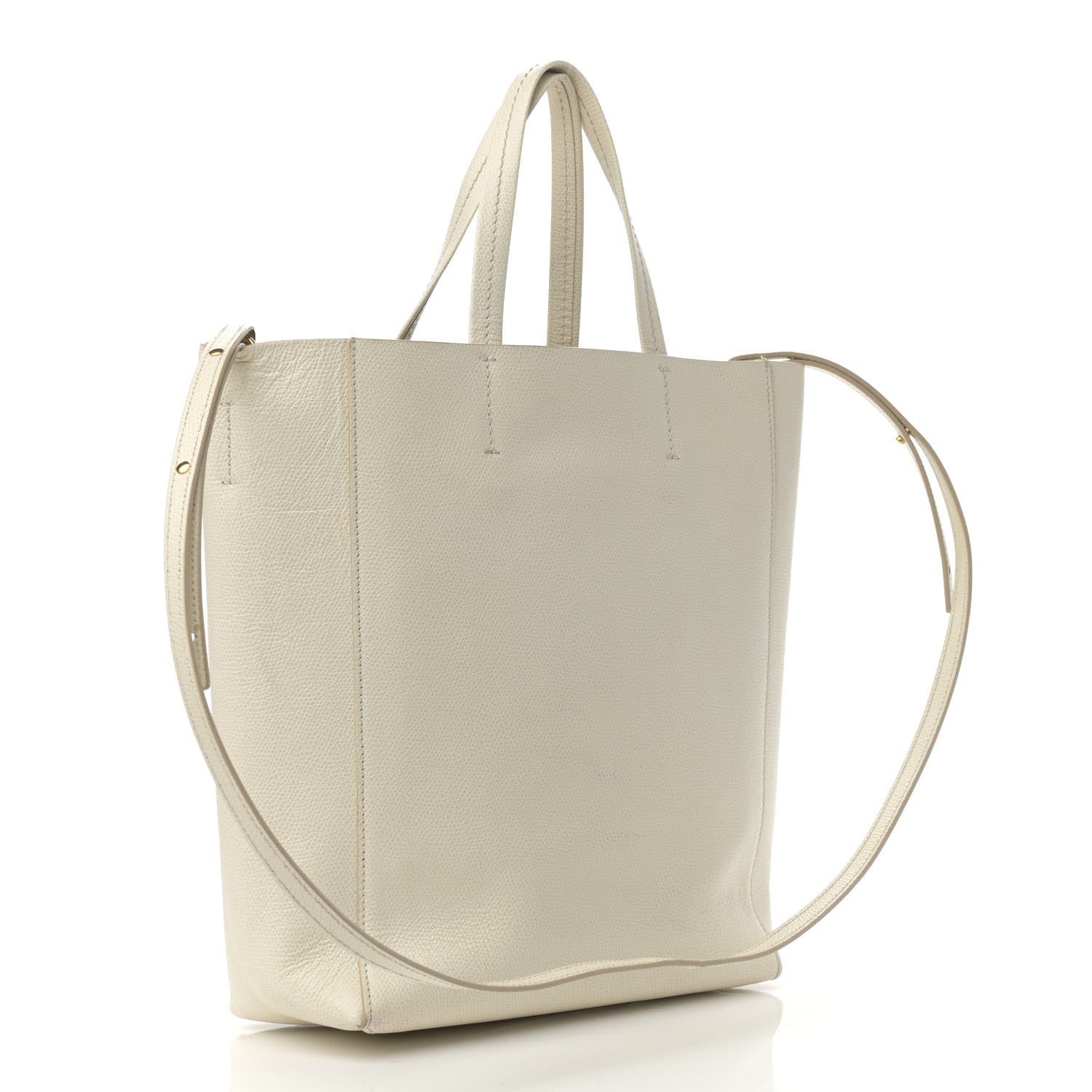 Celine Grained Calfskin Small Vertical Cabas Cream 3 of 19