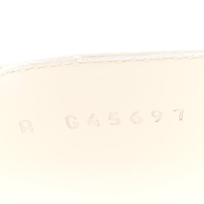 Chanel Lambskin Grosgrain Pearl Mary Jane Flats 37 White Black 8 of 9