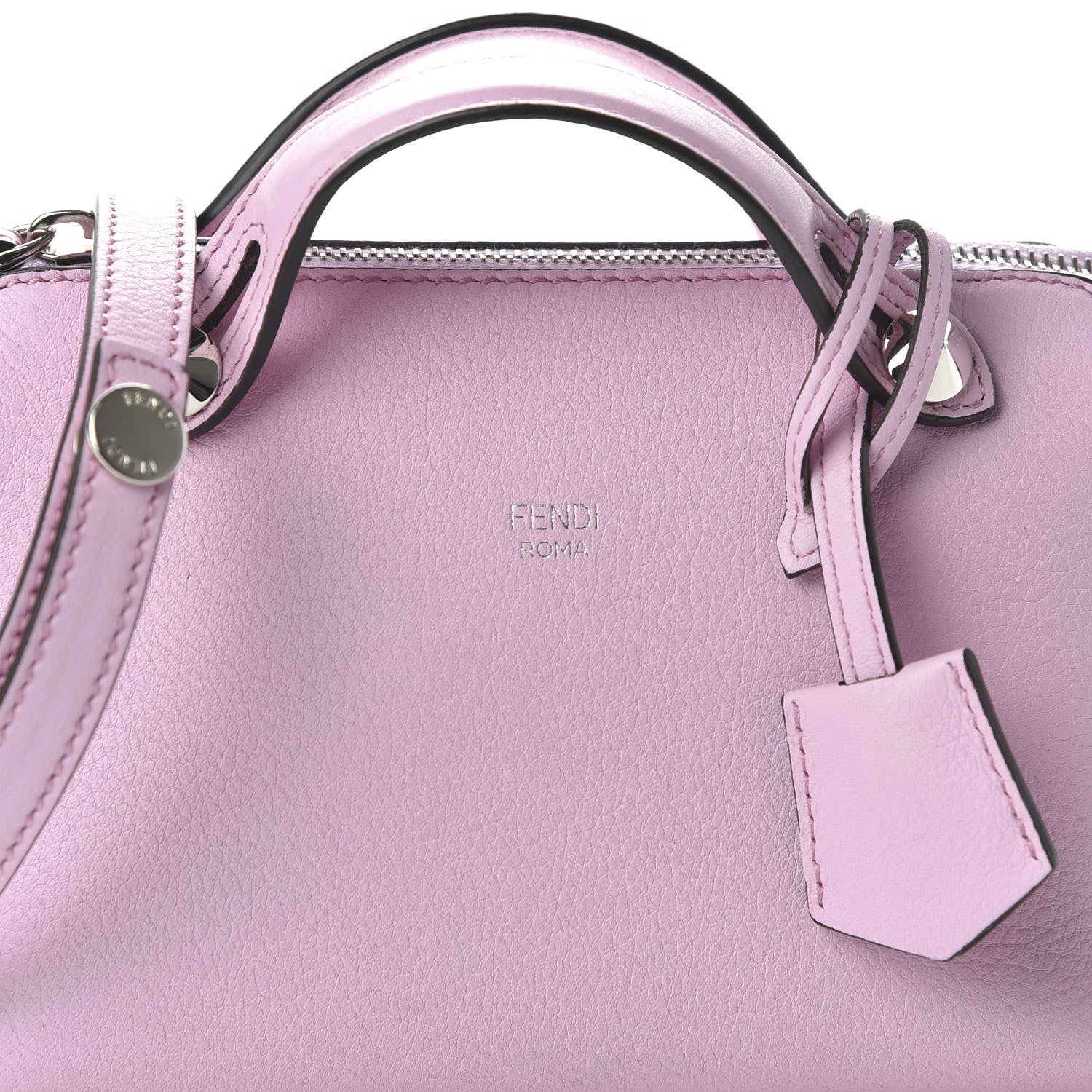 Fendi Vitello Dolce Crystal Croc Tail Mini By The Way Boston Bag Lavanda 10 of 11