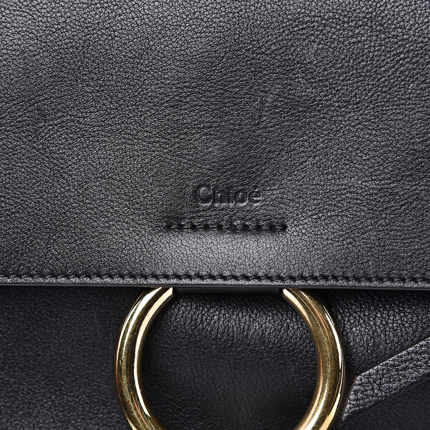 Calfskin Small Faye Day Shoulder Bag Black