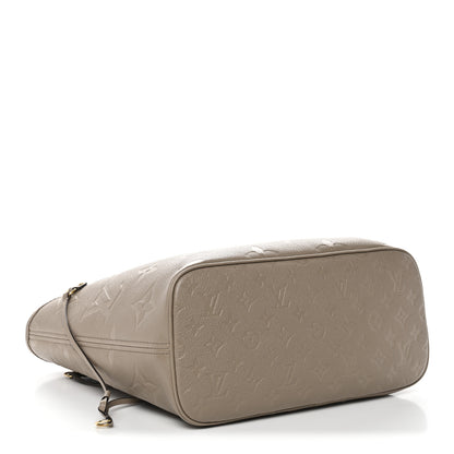 Louis Vuitton Empreinte Monogram Giant Neverfull MM Tourterelle 5 of 10