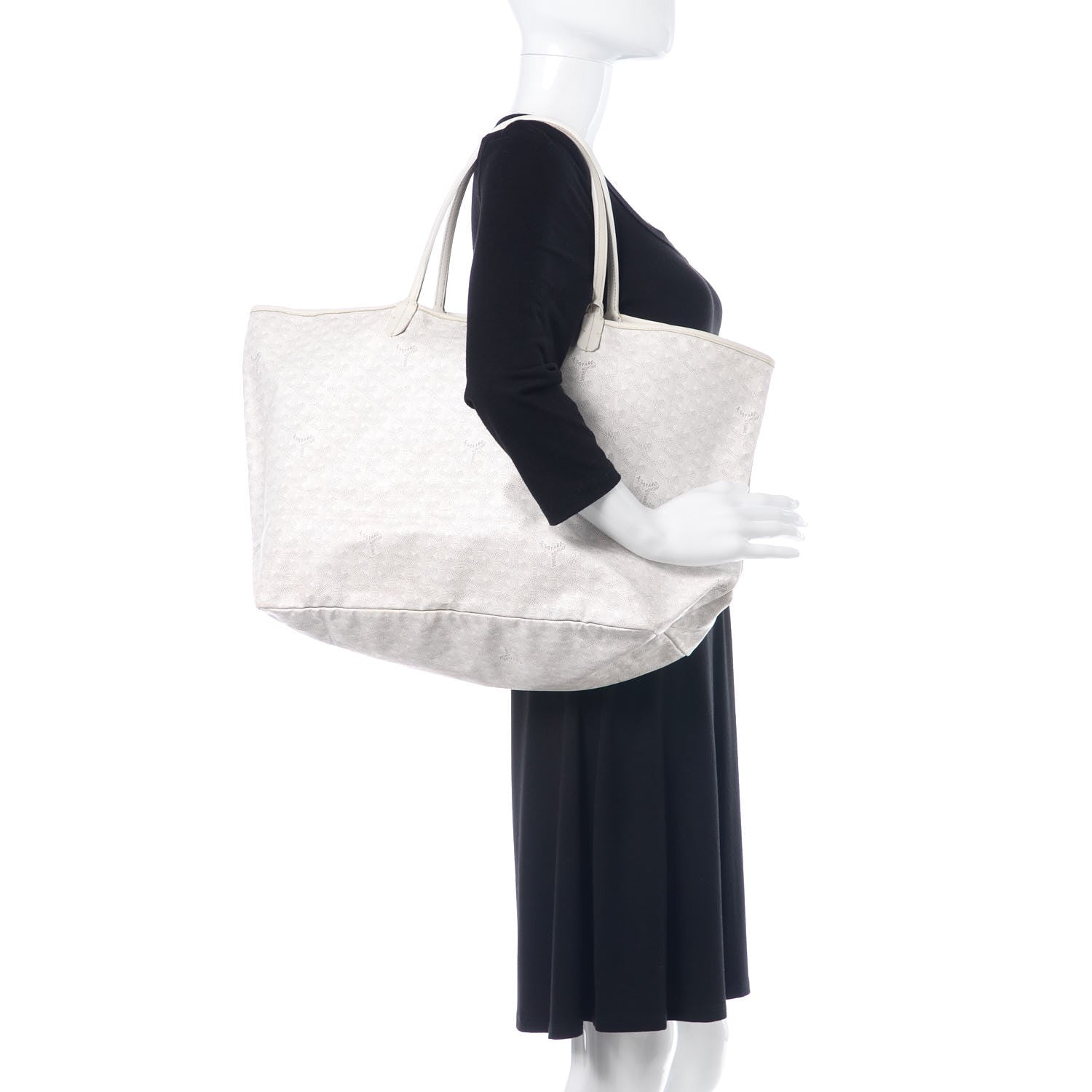 Goyard Goyardine Saint Louis GM White 3 of 9