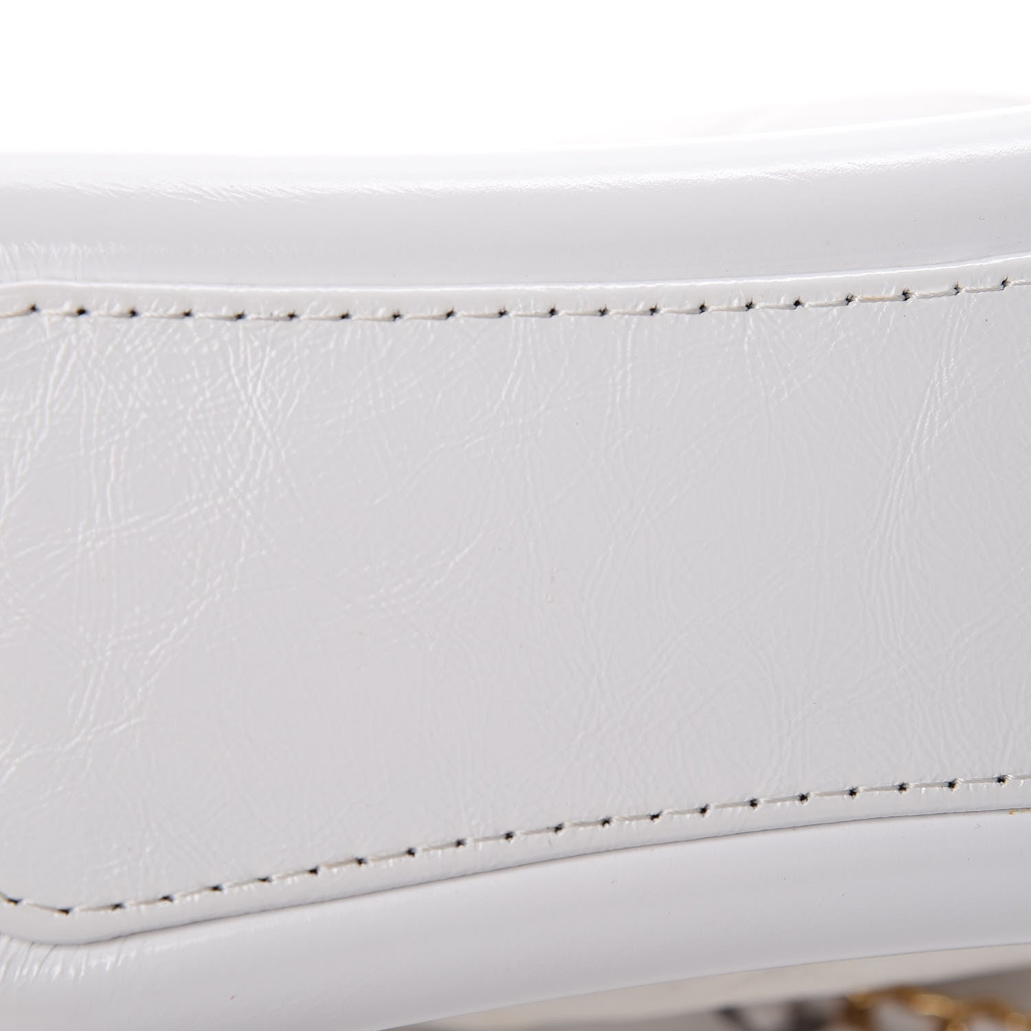 Chanel Patent Goatskin Quilted Small Gabrielle Hobo White 11 of 14