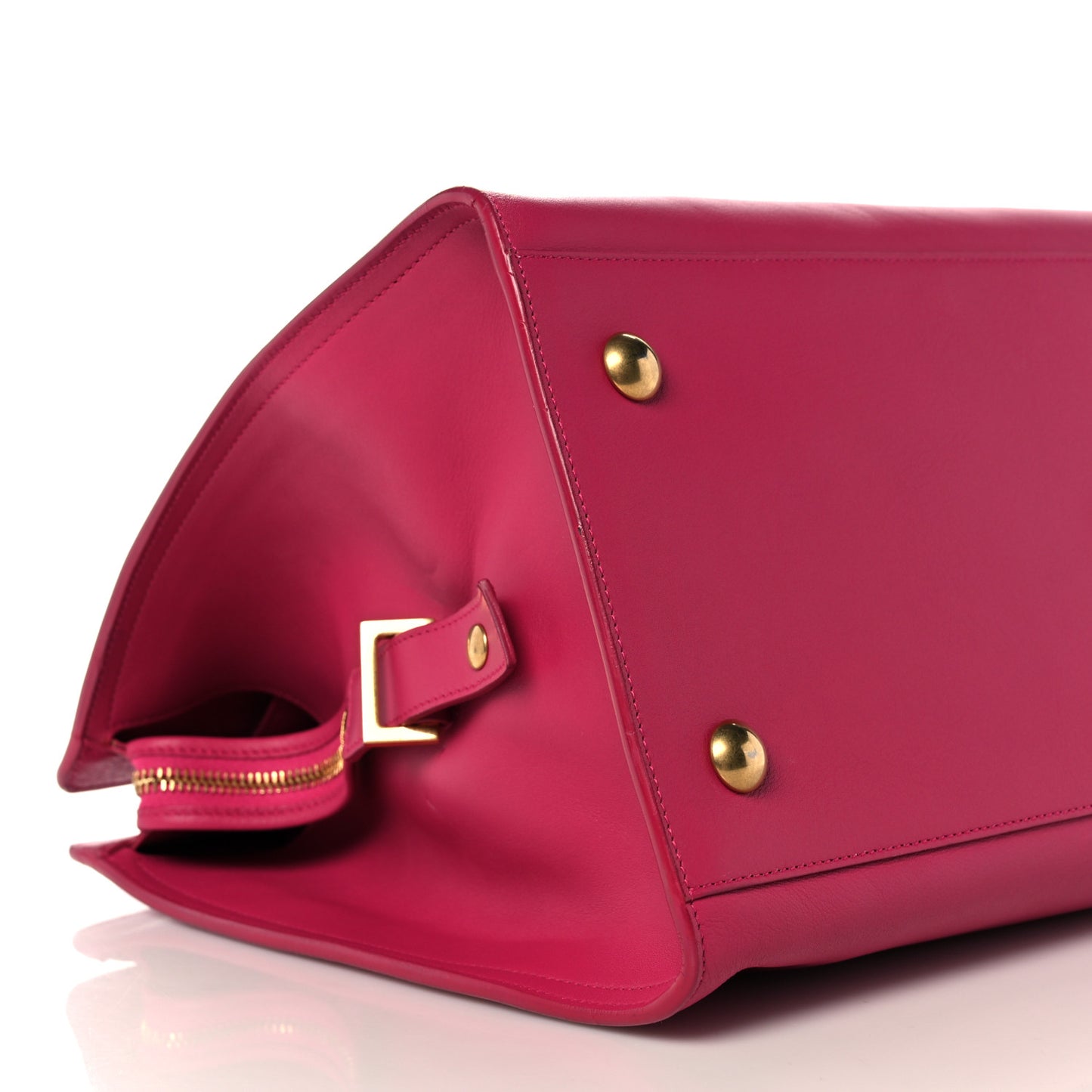 Calfskin Medium Classic Y Cabas Fuchsia