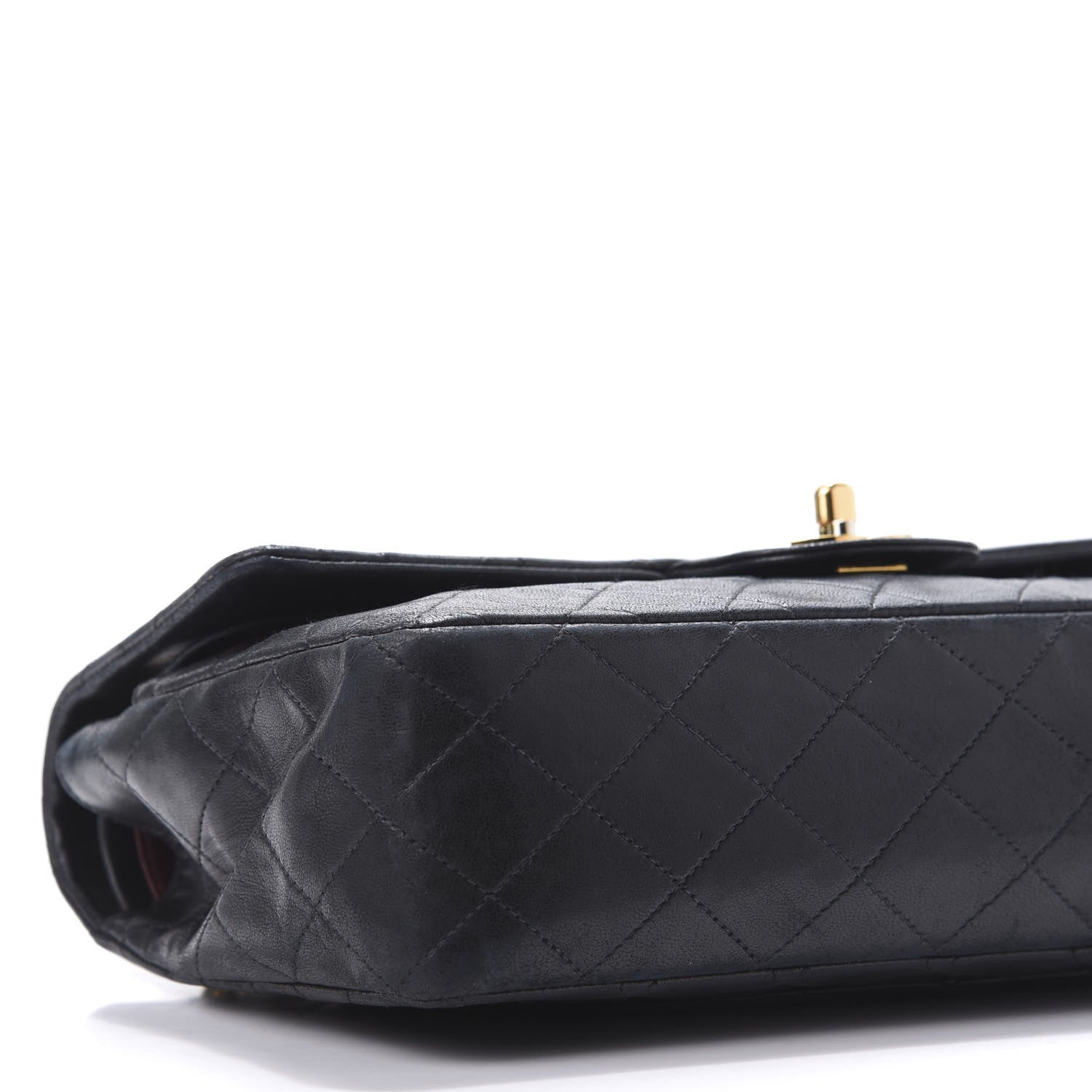 Chanel Lambskin Quilted Medium Double Flap Black 6 of 11