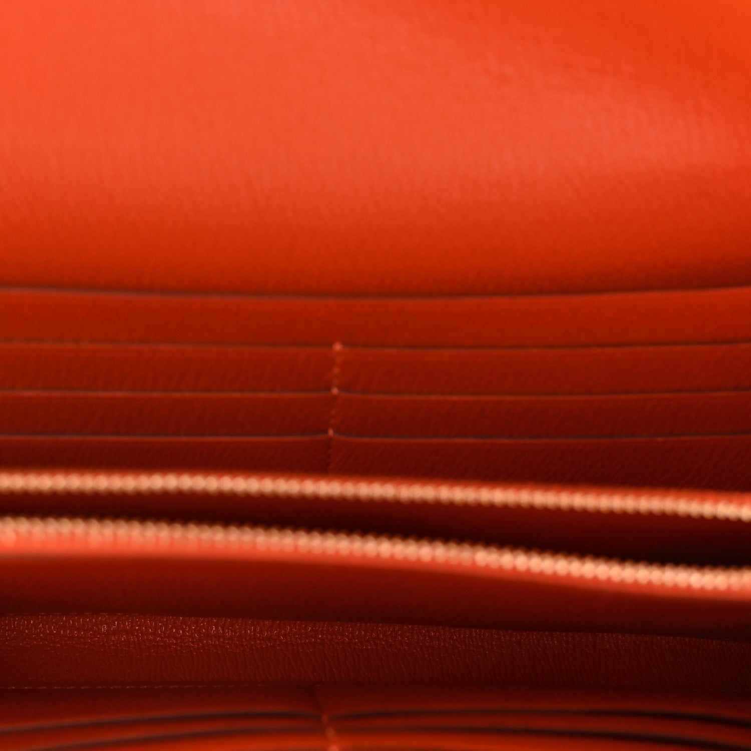 Hermes Shiny Alligator Kelly Longue Wallet Orange 5 of 11