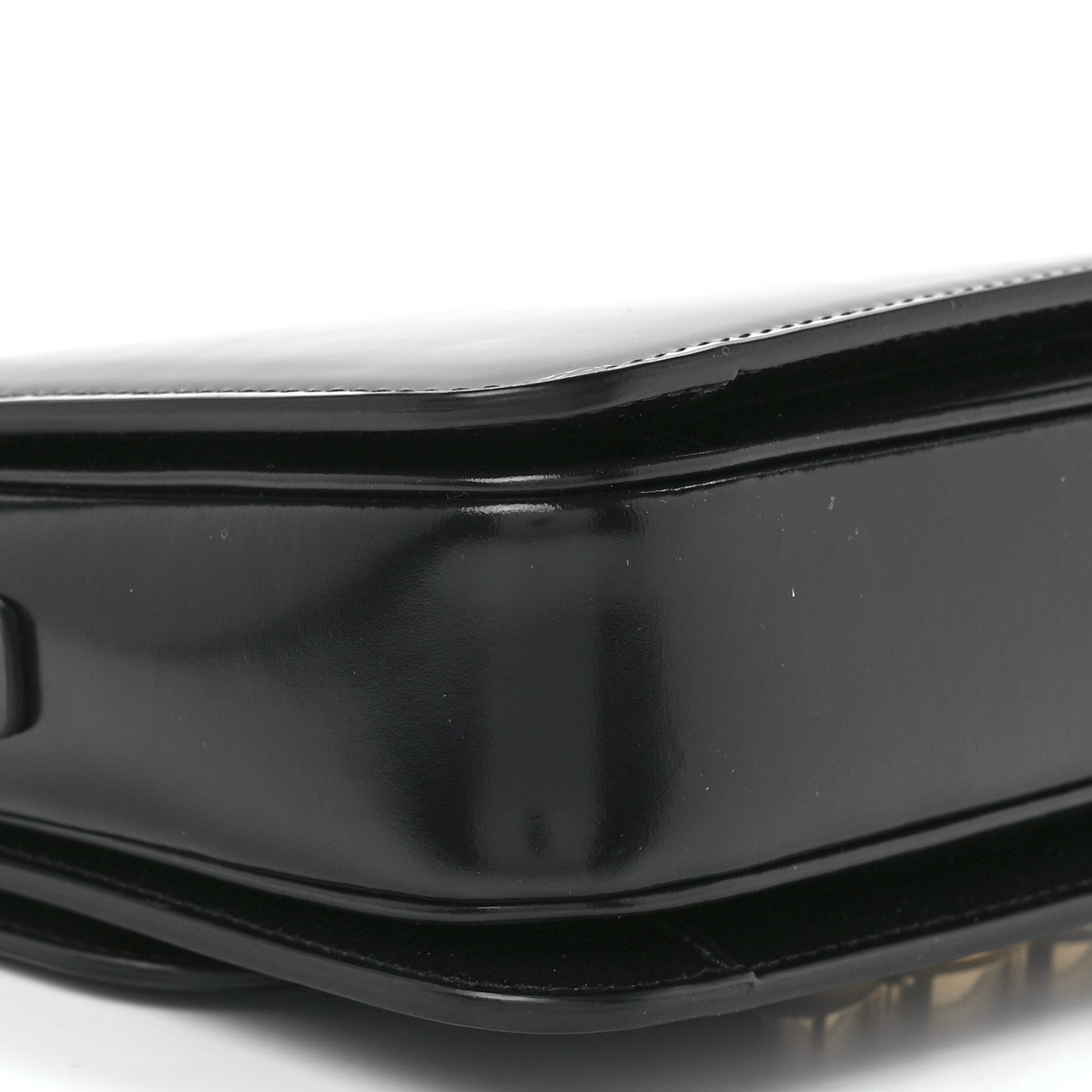 Celine Shiny Calfskin Teen Triomphe Black 11 of 12