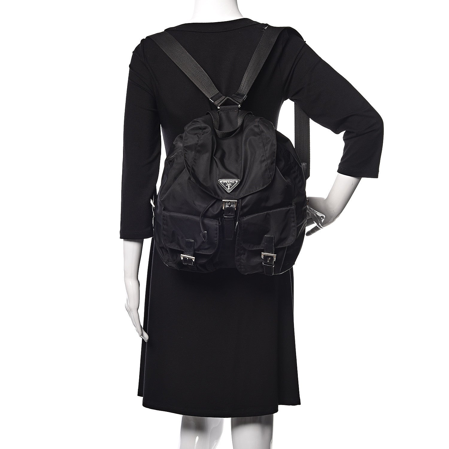 Prada Tessuto Nylon Vela Backpack Black 2 of 10