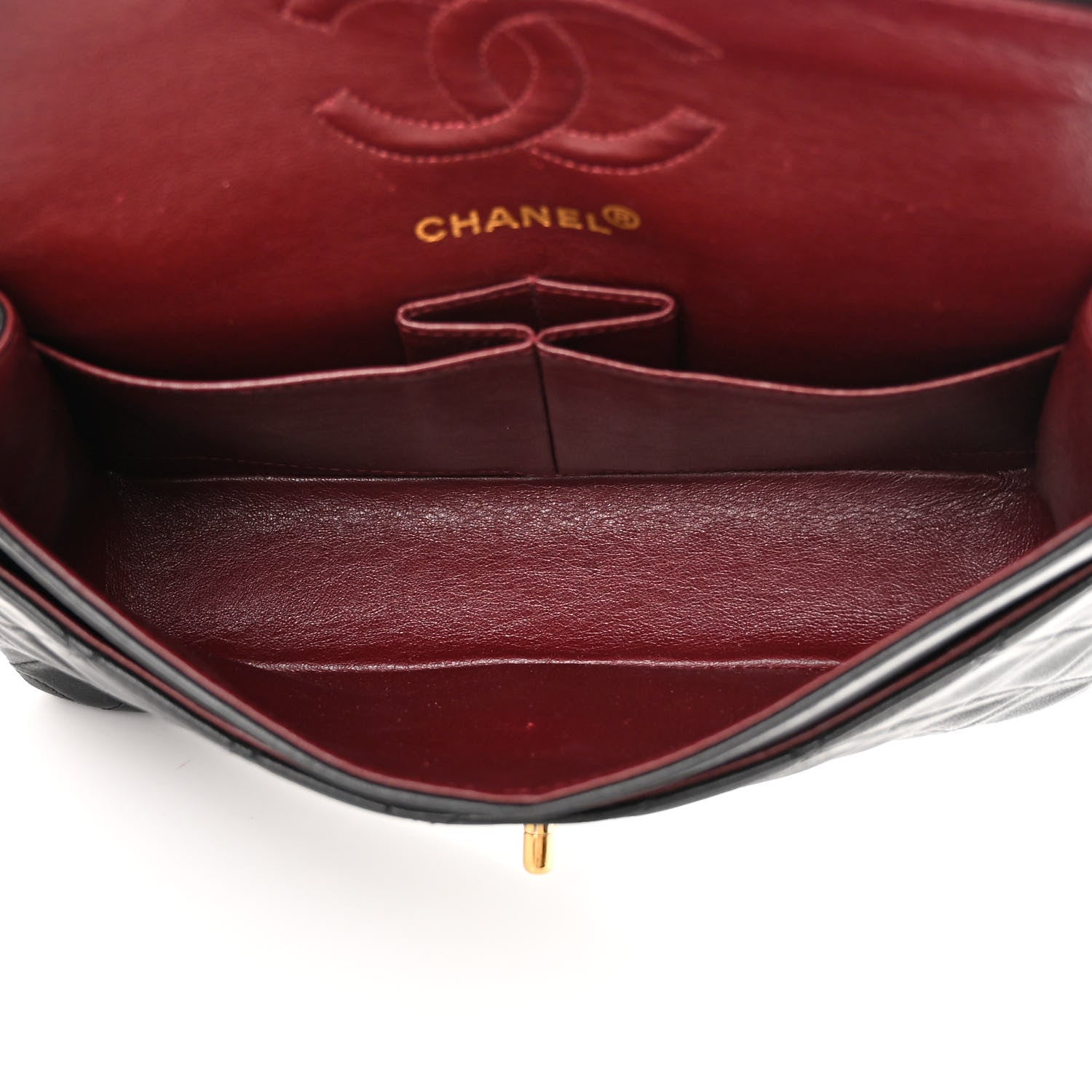 Chanel Lambskin Quilted Small Double Flap Black 5 of 16